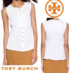 Tory Burch Scoop Neck Sleeveless Blouse SZ.2